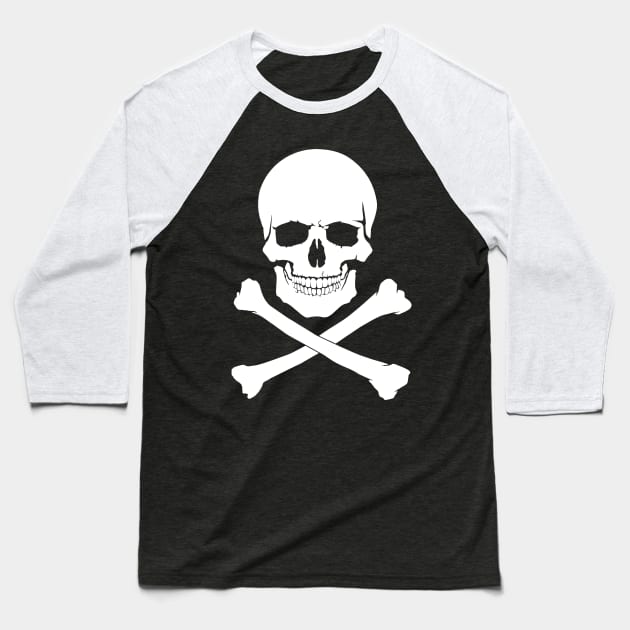 Pirate flag-Jolly Rojer Baseball T-Shirt by Dimedrolisimys